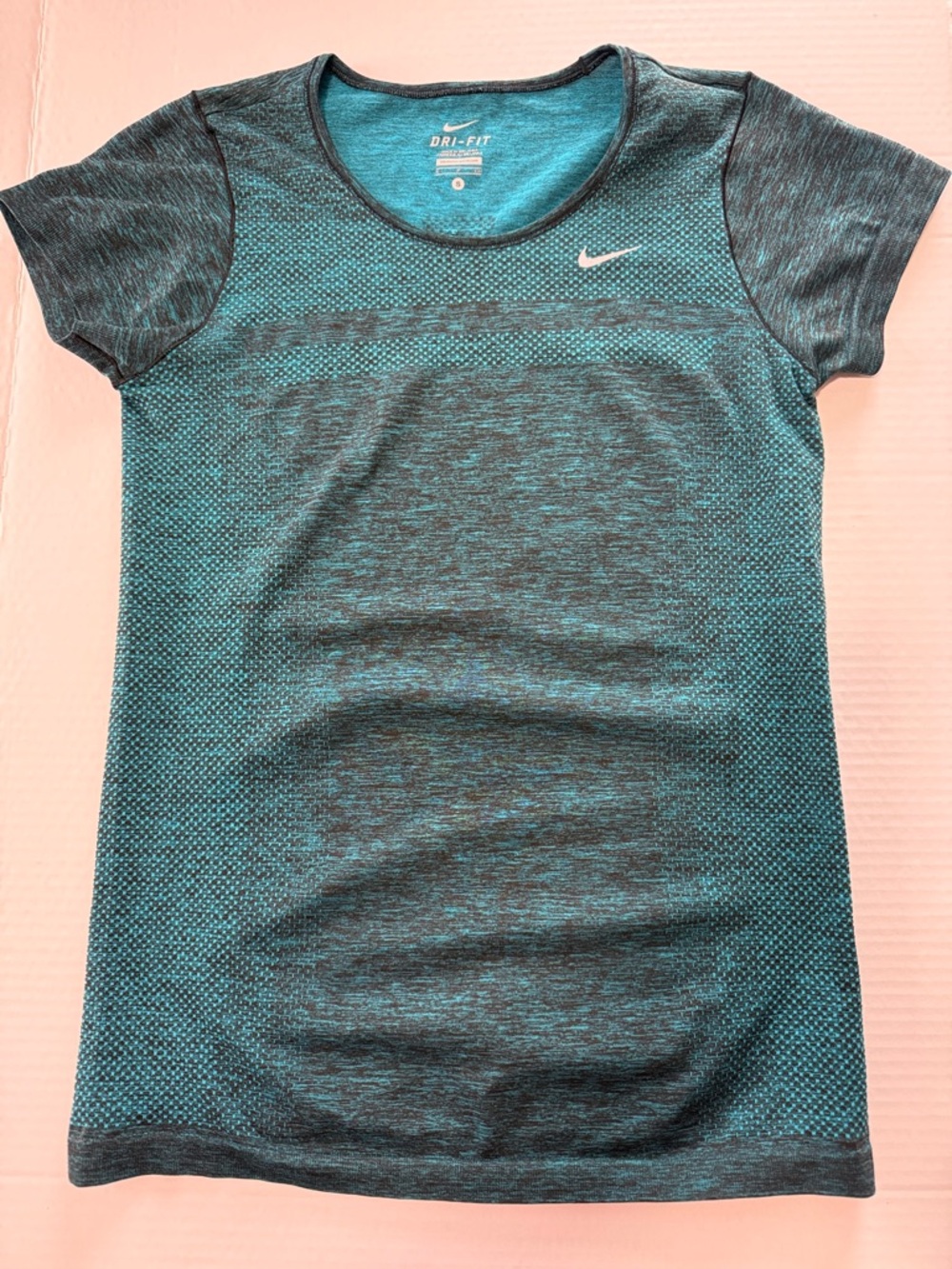 Nike Teal & Dark Gray Dri-FIT Running Tee